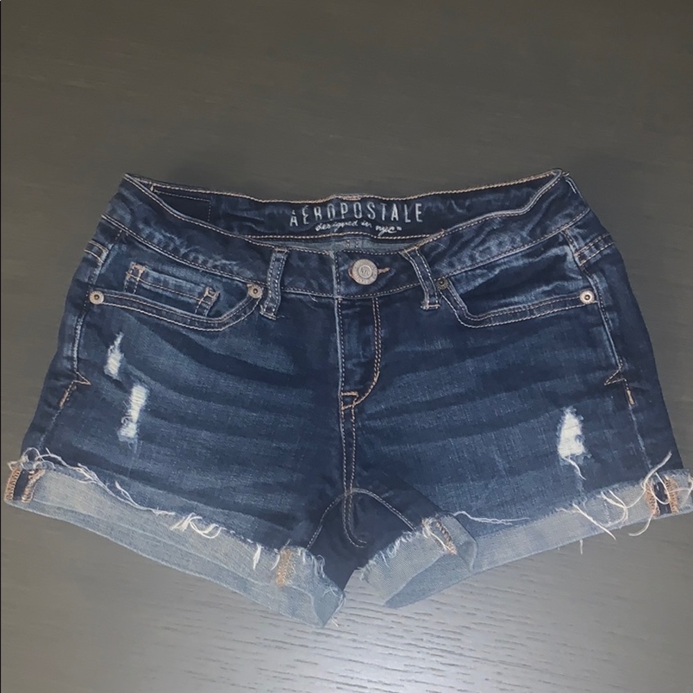 Aeropostale Distressed Midi jean short - size 0